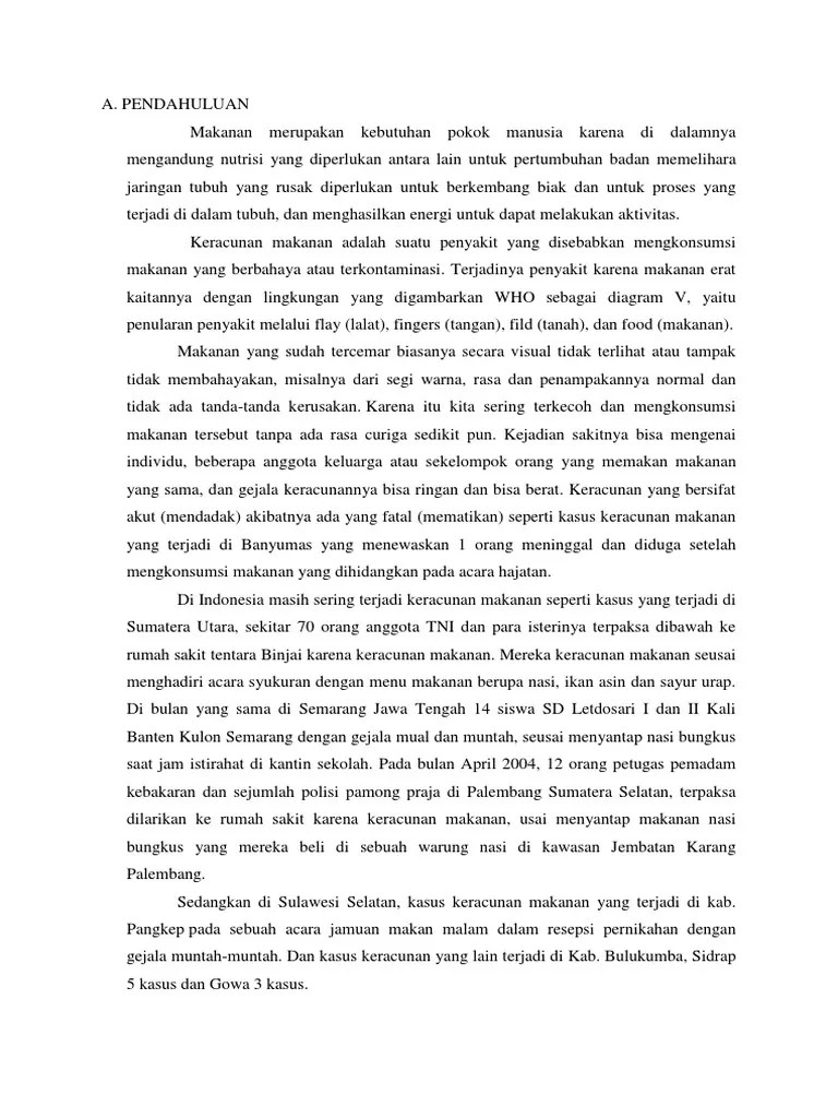 MAKALAH KERACUNAN MAKANAN