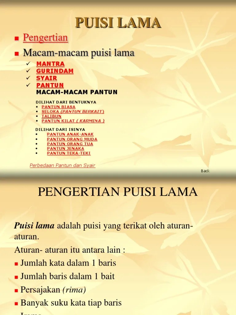 Puisi Lama | PDF