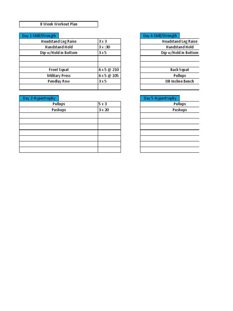 3x5 Workout Plan WorkoutWalls