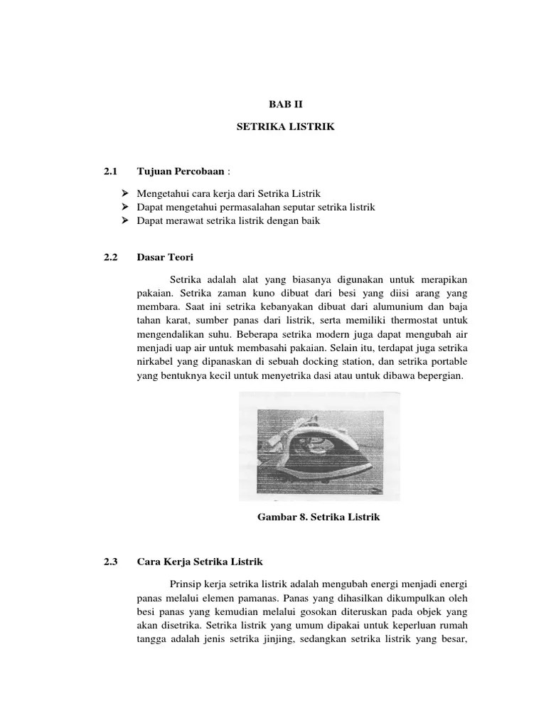 BAB II Prak Pemeliharaan (P Abdurahman) | PDF