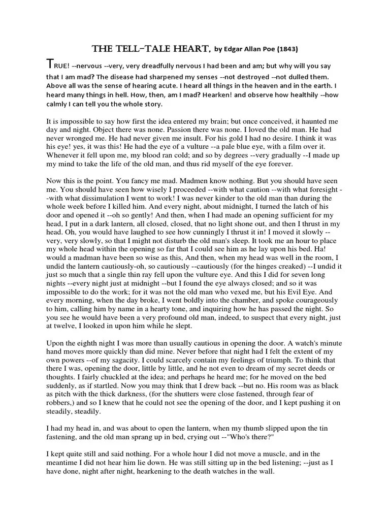 The Tell Tale Heart PDF