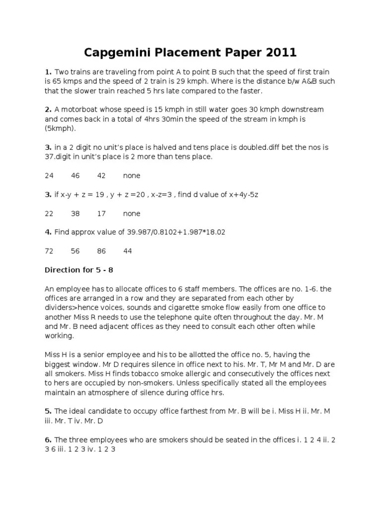 176630704 Capgemini Placement Paper Business