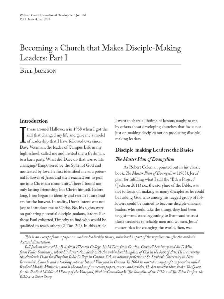 a Church That Makes Disciplemaking Leaders Part 1 Acts Of
