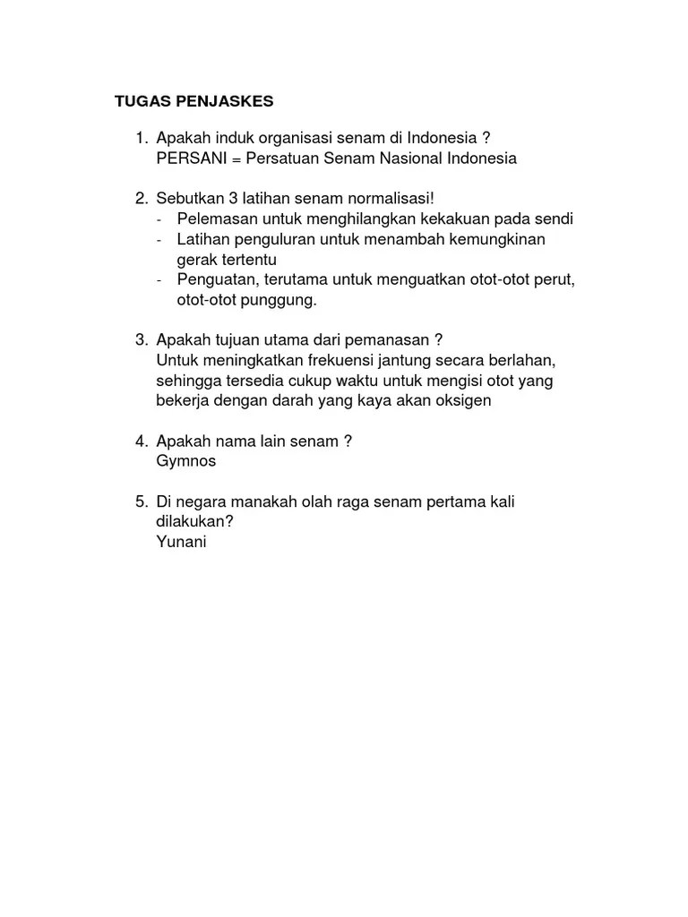 Apa Nama Induk Organisasi Senam Tingkat Nasional Dan Internasional