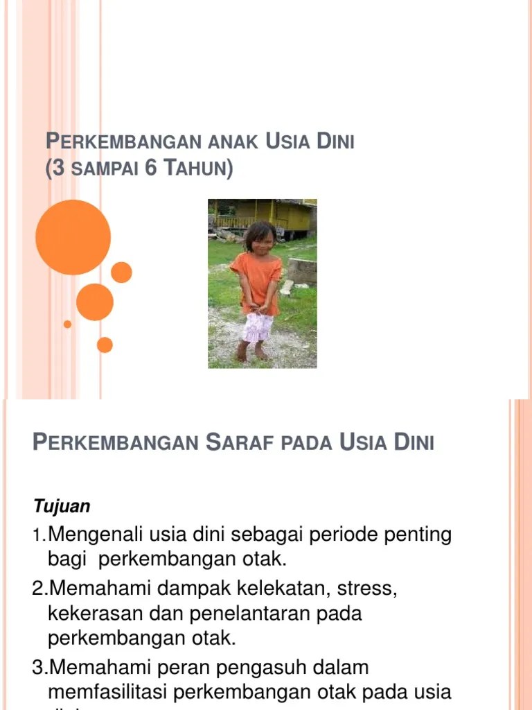 Perkembangan Anak Usia Dini