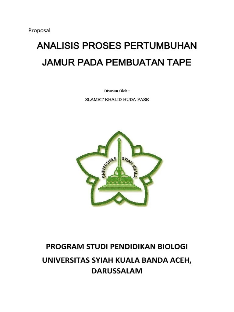 Proposal Penelitian Biologi | Pdf