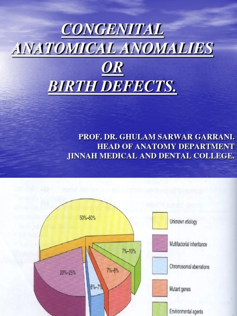 Congenital Anatomic Anomalies Congenital Disorder Children's Health