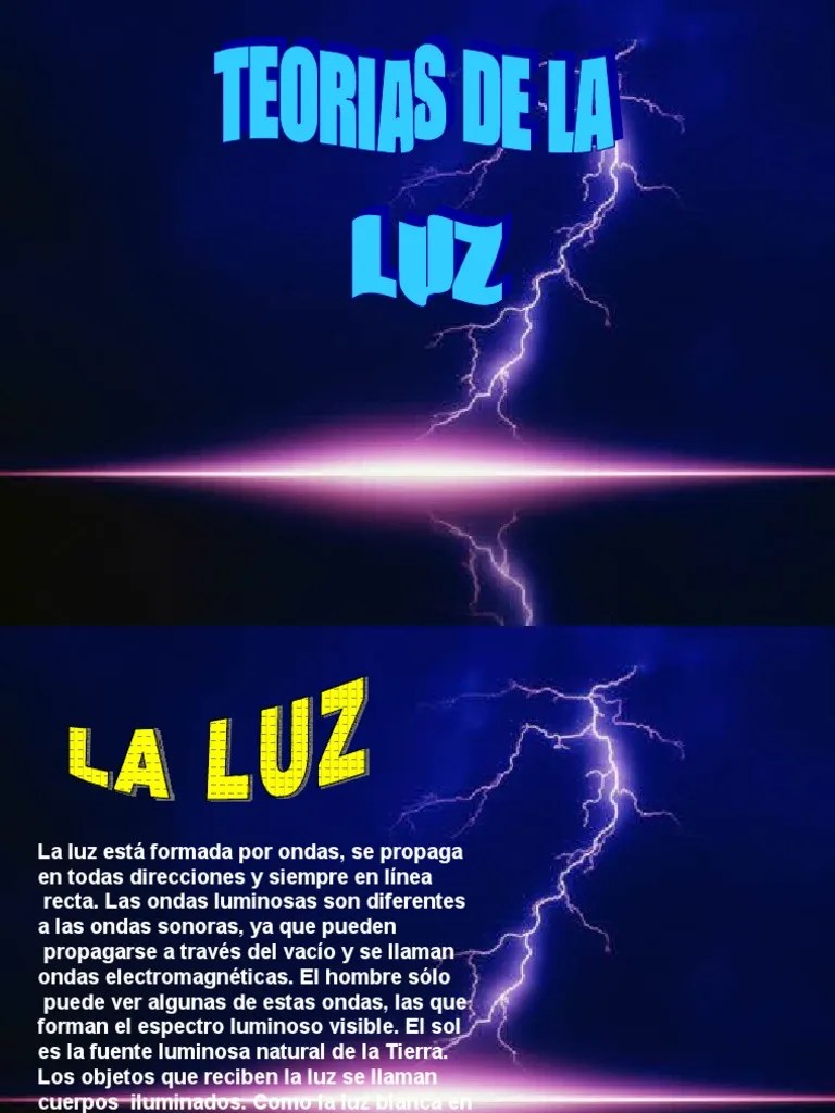Teorias de La Luz Ligero Radiación electromagnética