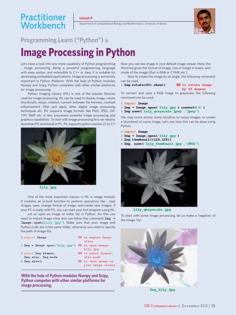 Image Processing Using Python How To Python (Programming Language