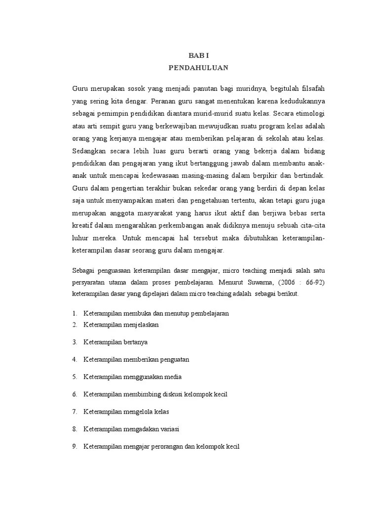Membuka Dan Menutup Pelajaran