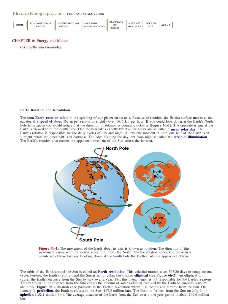 Earth Sun Geometry | PDF | Equator | Earth
