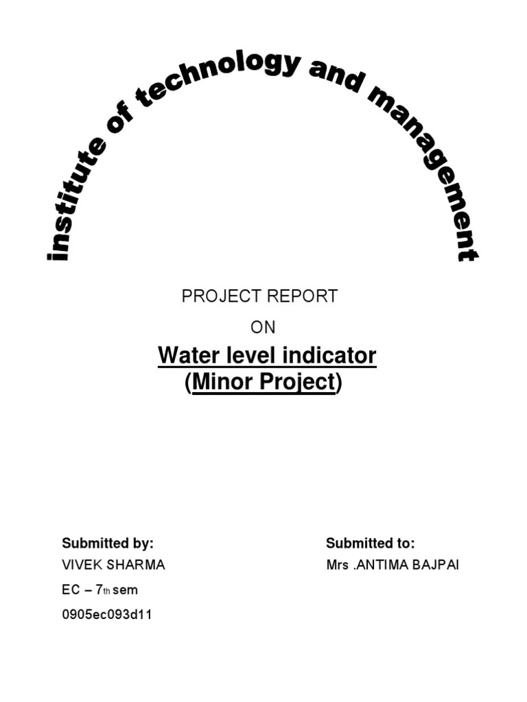 PROJECT REPORT ON WATER LEVEL INDICATOR.docx Printed Circuit Board