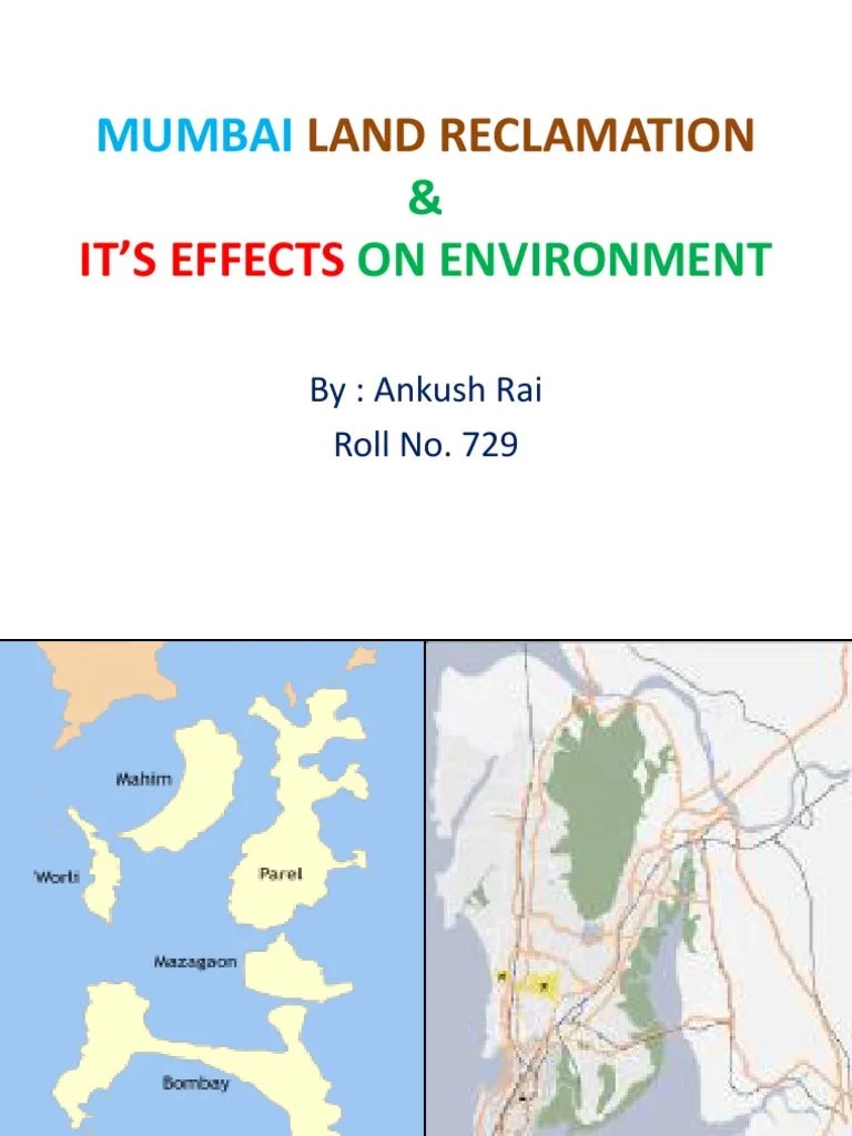 Mumbai Land Reclamation PDF Mumbai Coast
