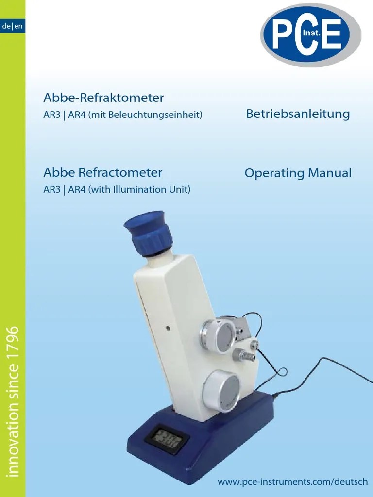 Ba Abbe Refraktometer Ar4