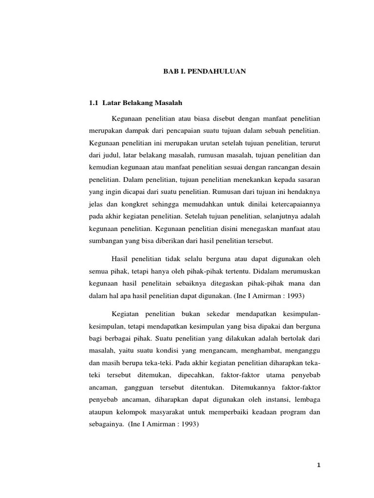 Kegunaan Penelitian | Pdf