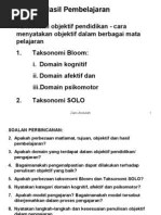 Taksonomi Bloom Oleh Anderson Dan Krathwohl | PDF