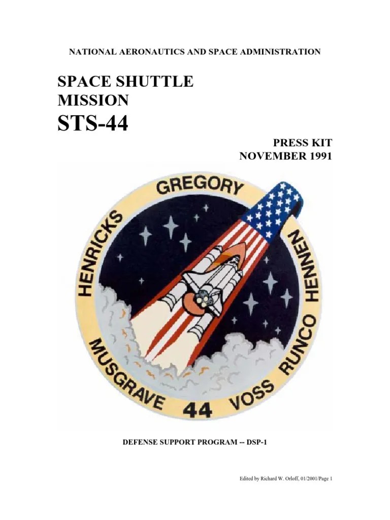 NASA Space Shuttle STS44 Press Kit Space Shuttle Abort Modes Space