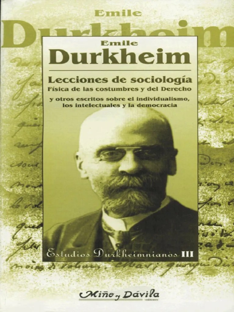 Durkheim.lecciones de Sociologia_8495294389 Emile Durkheim Sociología