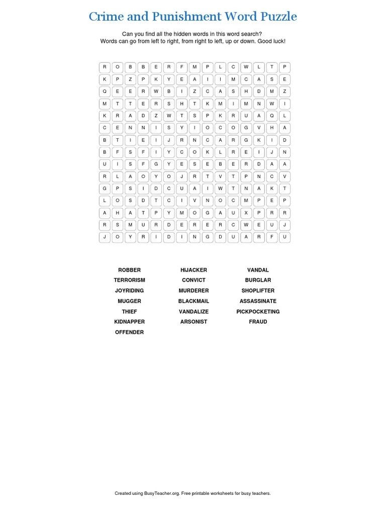 Crime and Punishment Word Puzzle.pdf