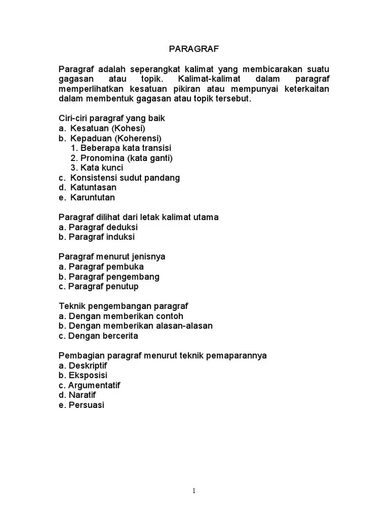 Latihan Paragraf | PDF