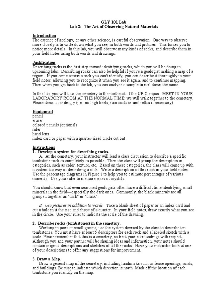 Cemetery Lab | PDF | Map | Geology