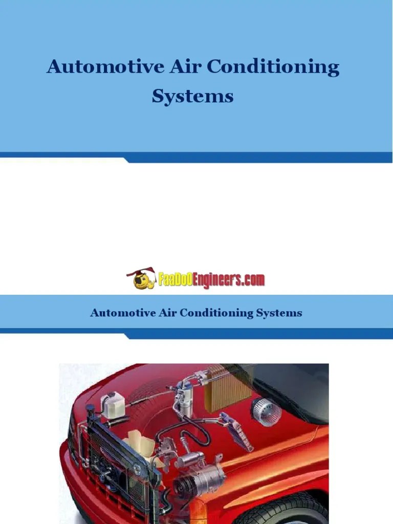 Automotive Air Conditioning Systems | PDF