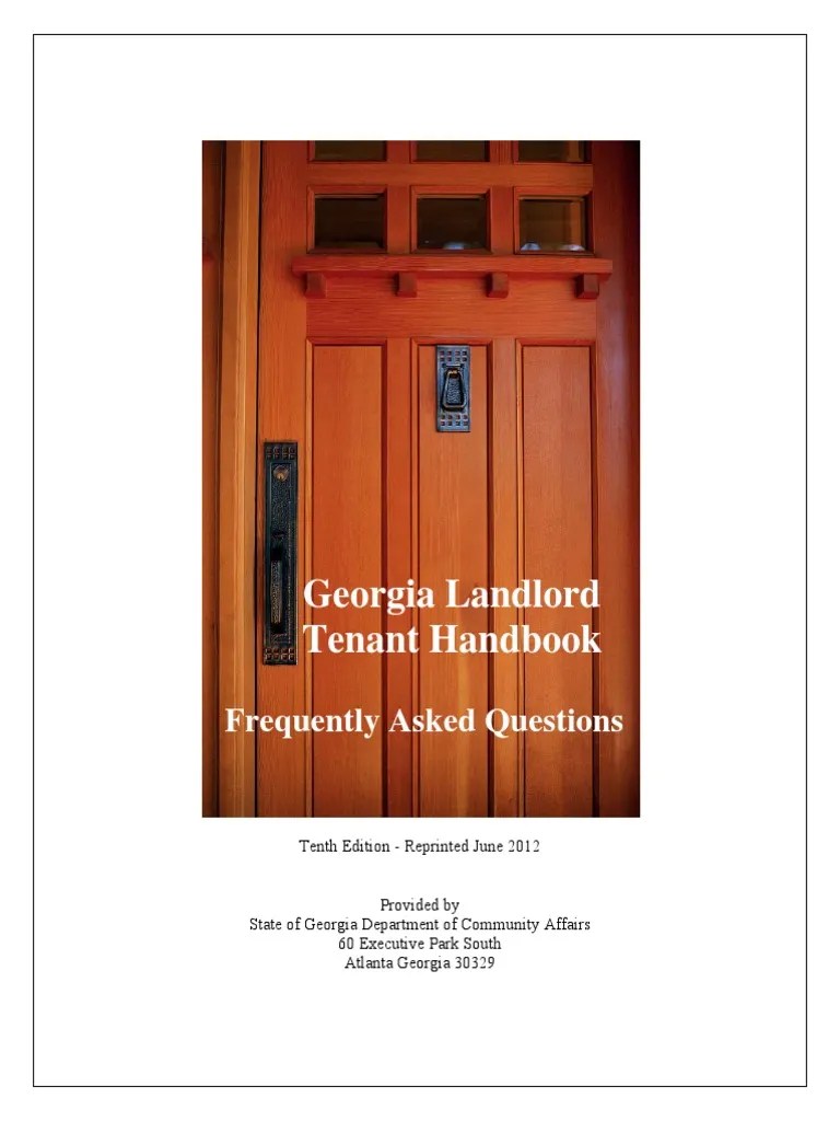 Landlord Tenant Handbook Frequently Asked Questions PDF
