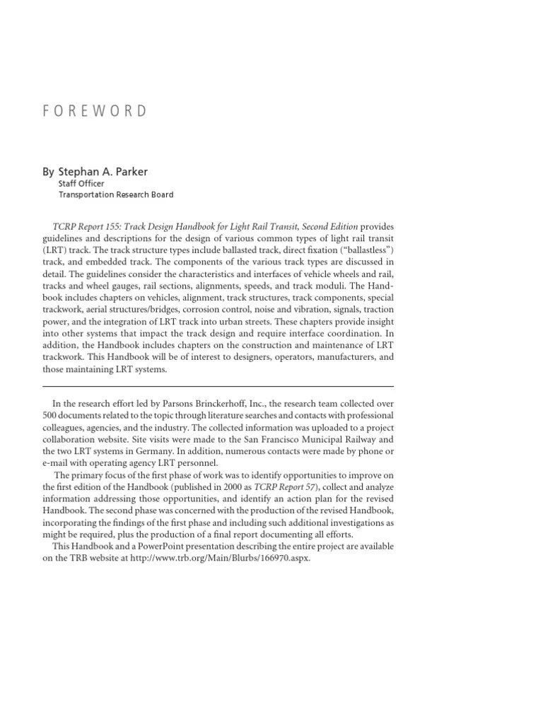 Track Design Handbook TCRP RPT 155 2nd Ed. (2012) Part2 PDF