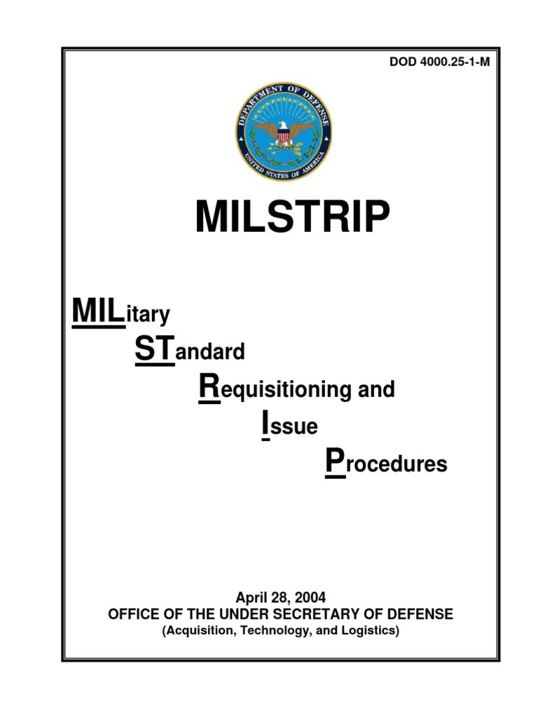 Milstrip_2004_all_CH1.pdf United States Department Of Defense Barcode