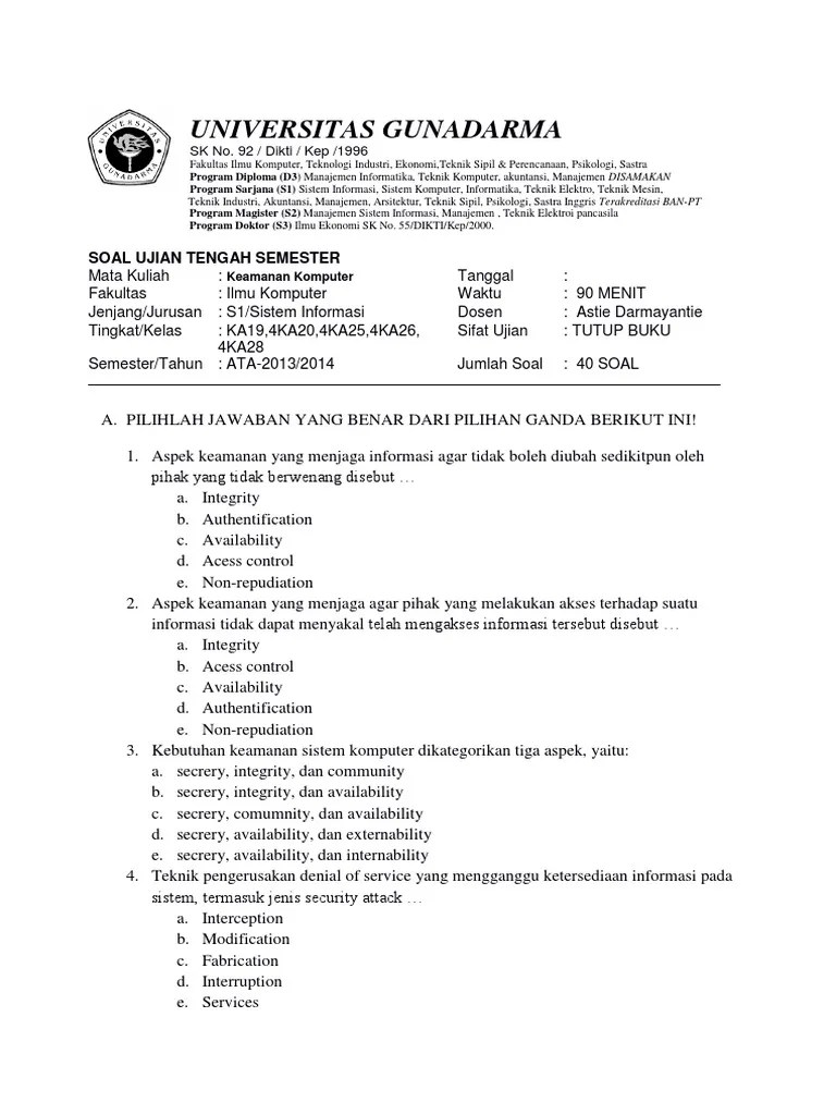 28++ Contoh Soal Sistem Informasi Akuntansi - Contoh Soal Terbaru