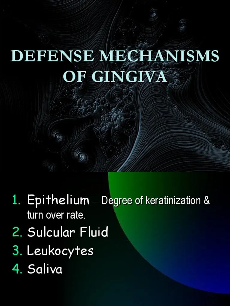 Defense Mechanism of Gingiva Saliva White Blood Cell