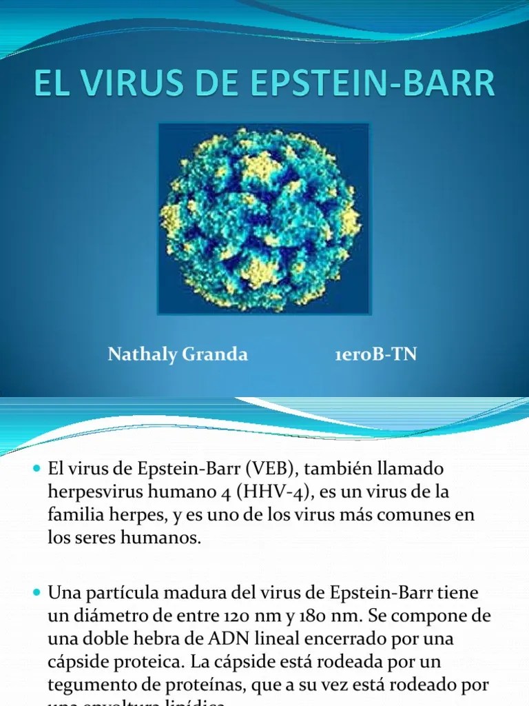 El Virus de Epsteinbarr Virus Inmunología