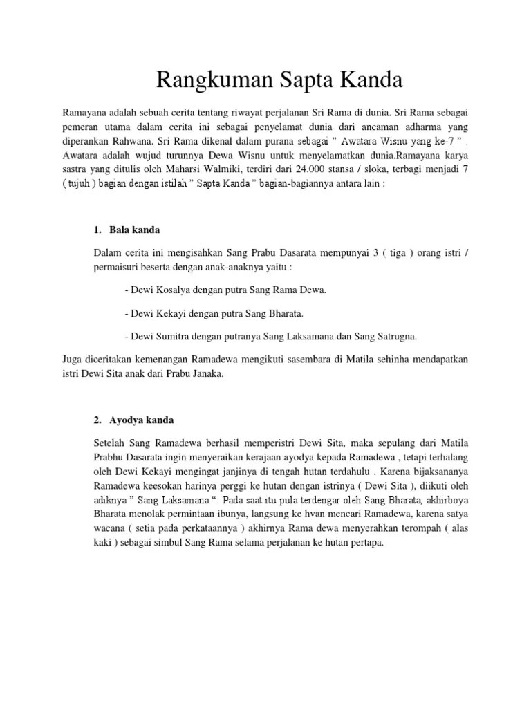 Cerita Wayang Ramayana Bahasa Sunda - Perangkat Sekolah