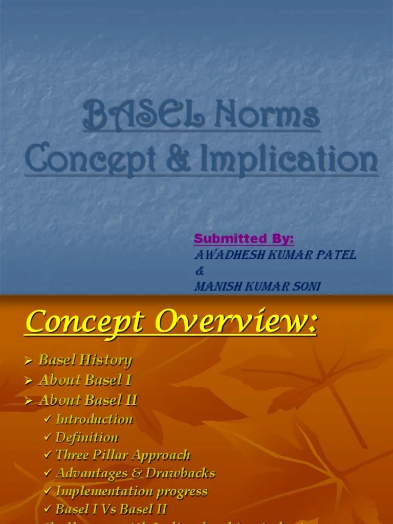 Basel Norms PDF Basel Ii Capital Requirement