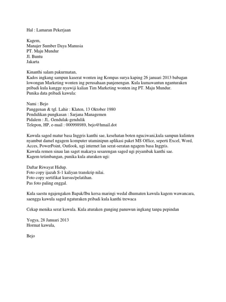 Pidato Lamaran Bahasa Jawa – Gambaran