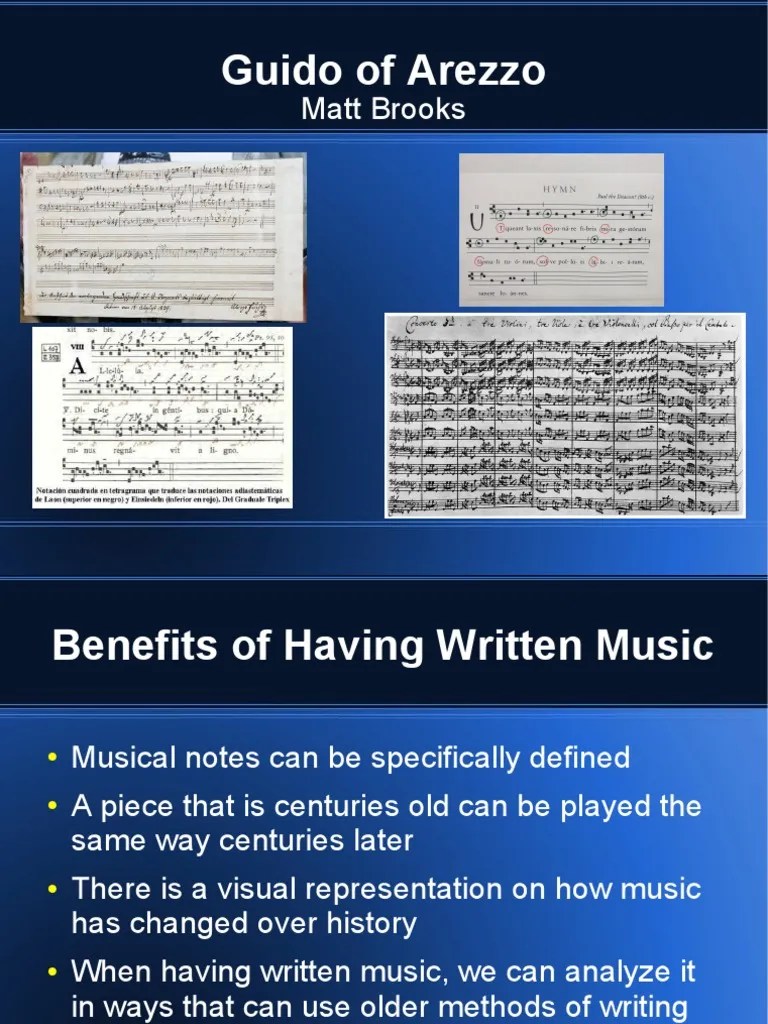 Guido of Arezzo Musical Notation Musical Compositions