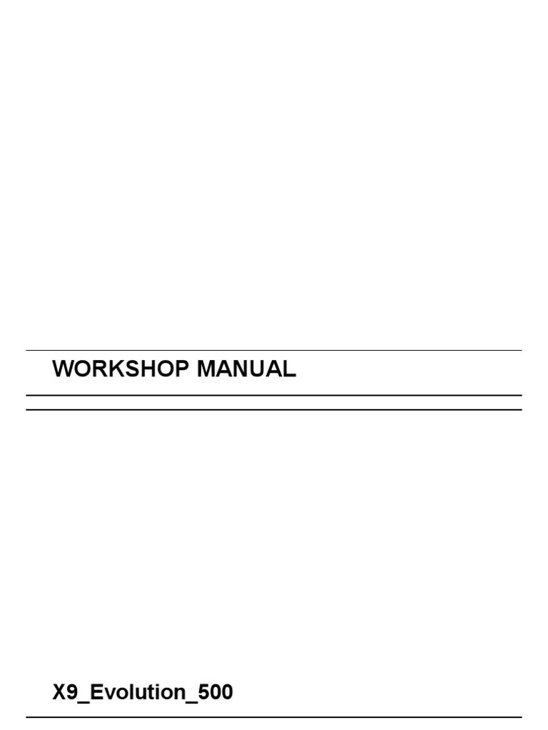 Piaggio X9 Workshop Manual | PDF
