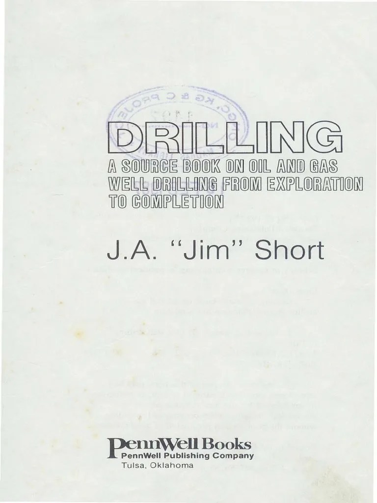 Drilling Source Book Jim Short PDF Casing (Borehole) Oil Well