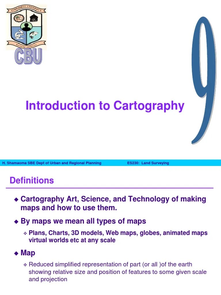 Introduction To Cartography PDF Map Cartography