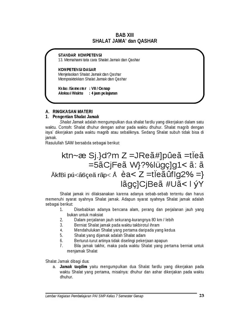 13 Fiqh Shalat Jama Adan Qashar | PDF