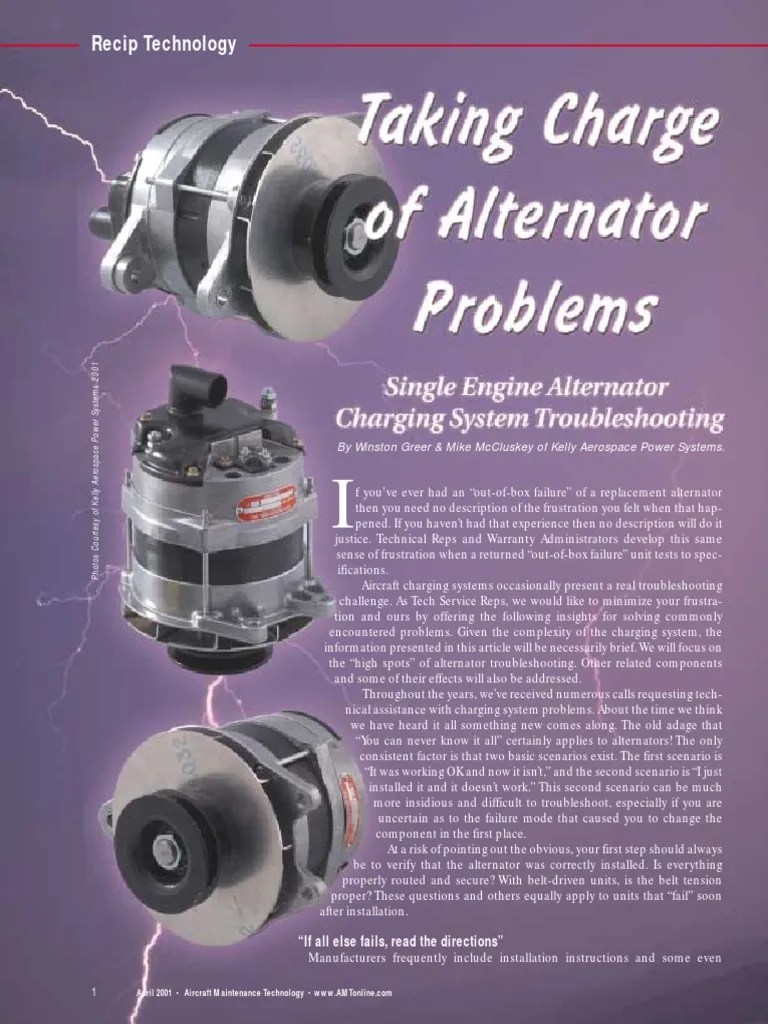 Alternator Problems Troubleshooting Electric Generator Free 30