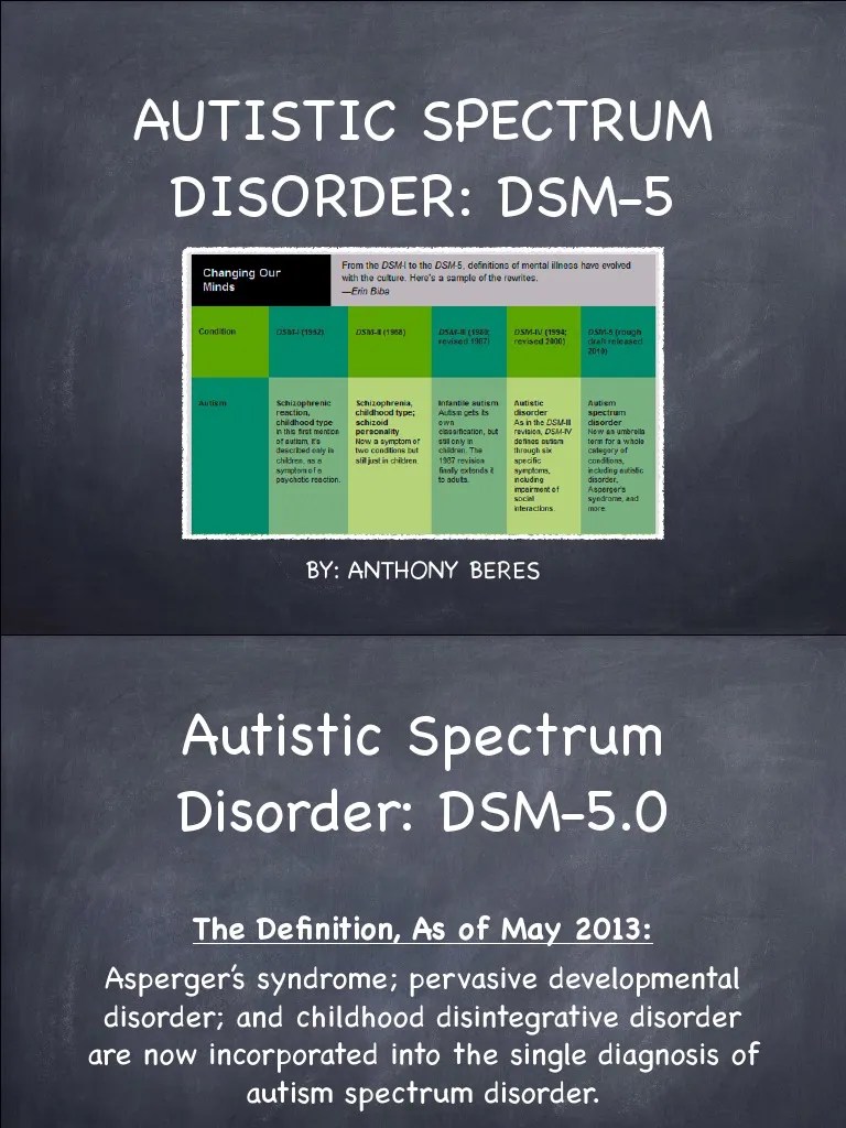 Fact Sheet Presentation Autism Spectrum Spectrum Disorder