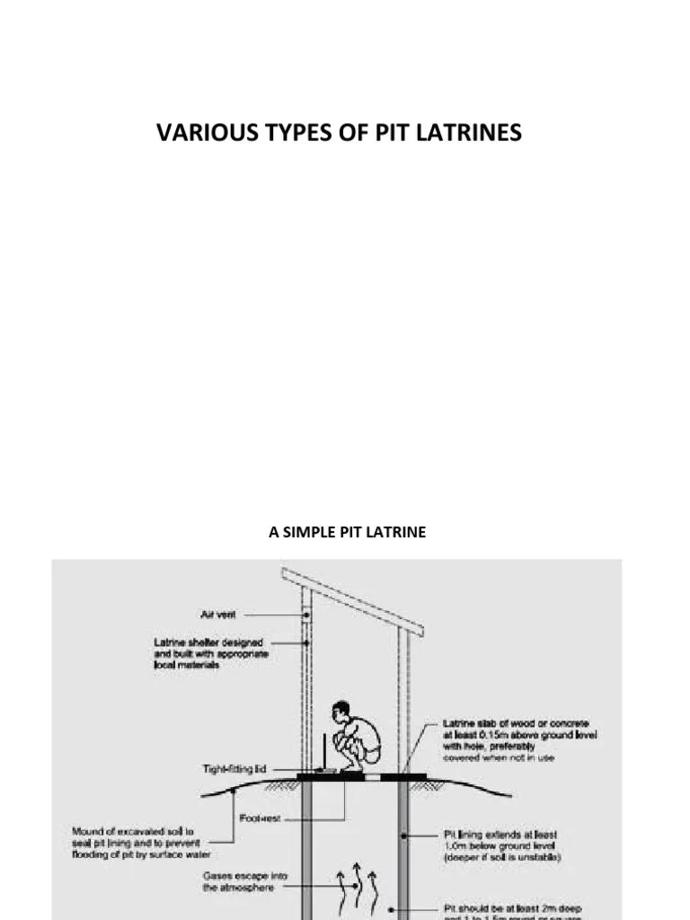 Pit Slab Latrine PDF Environmental Engineering Plumbing