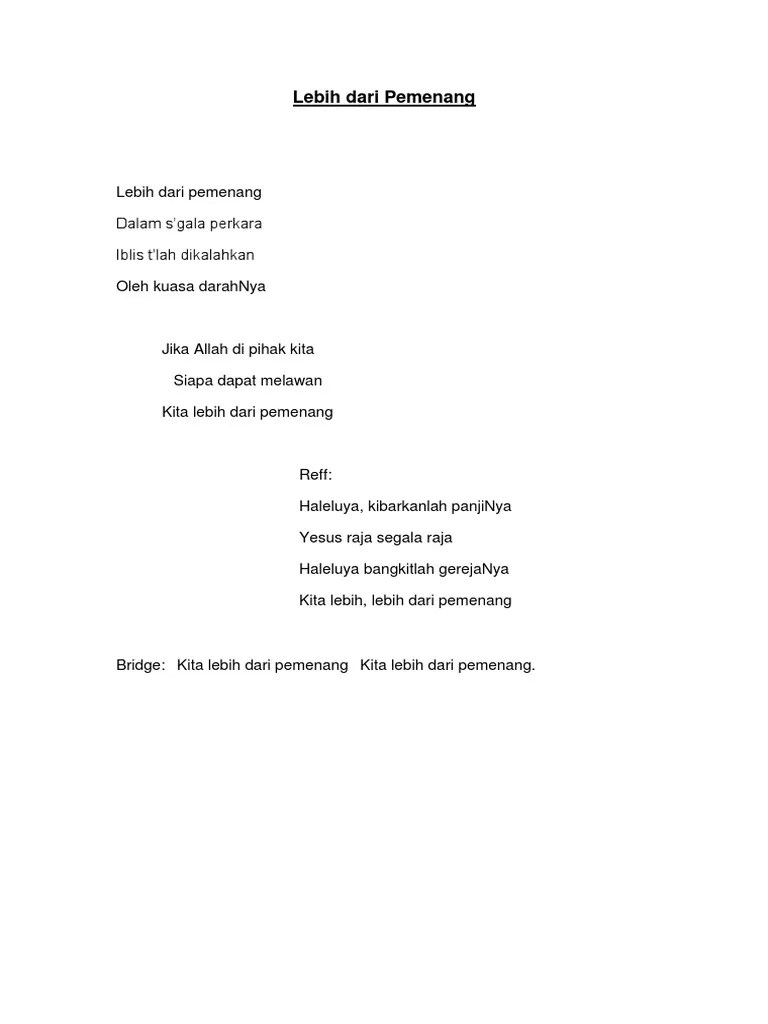 Lebih Dari Pemenang | PDF