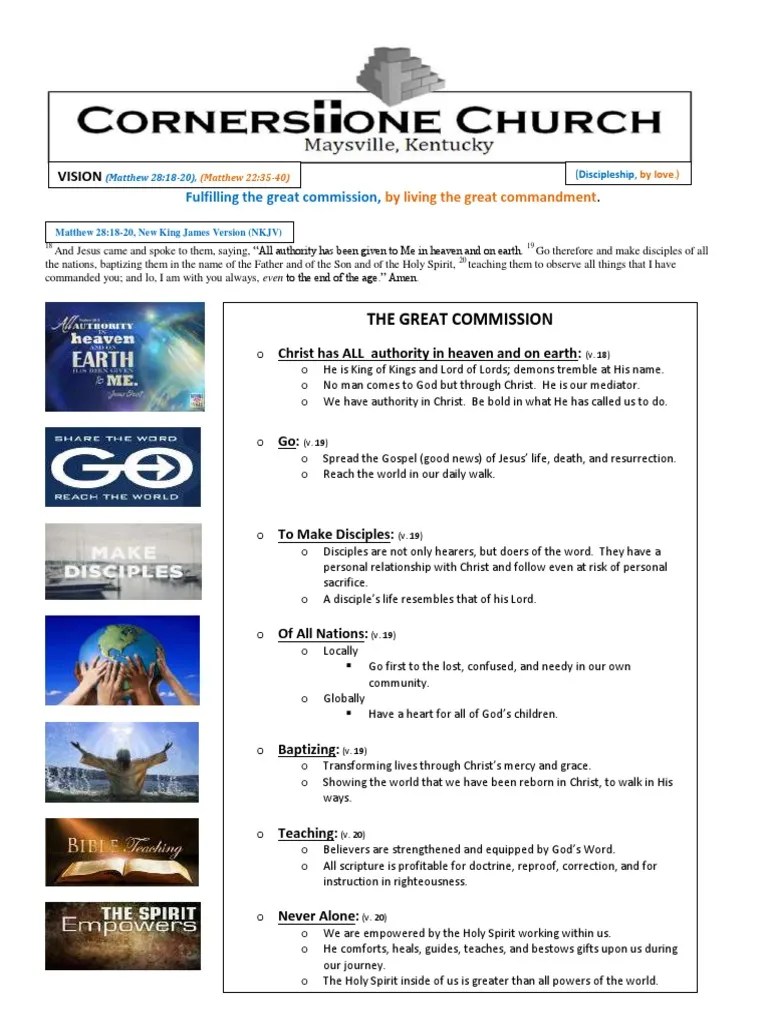Cornerstone Vision PDF Religious Belief And Doctrine Theology