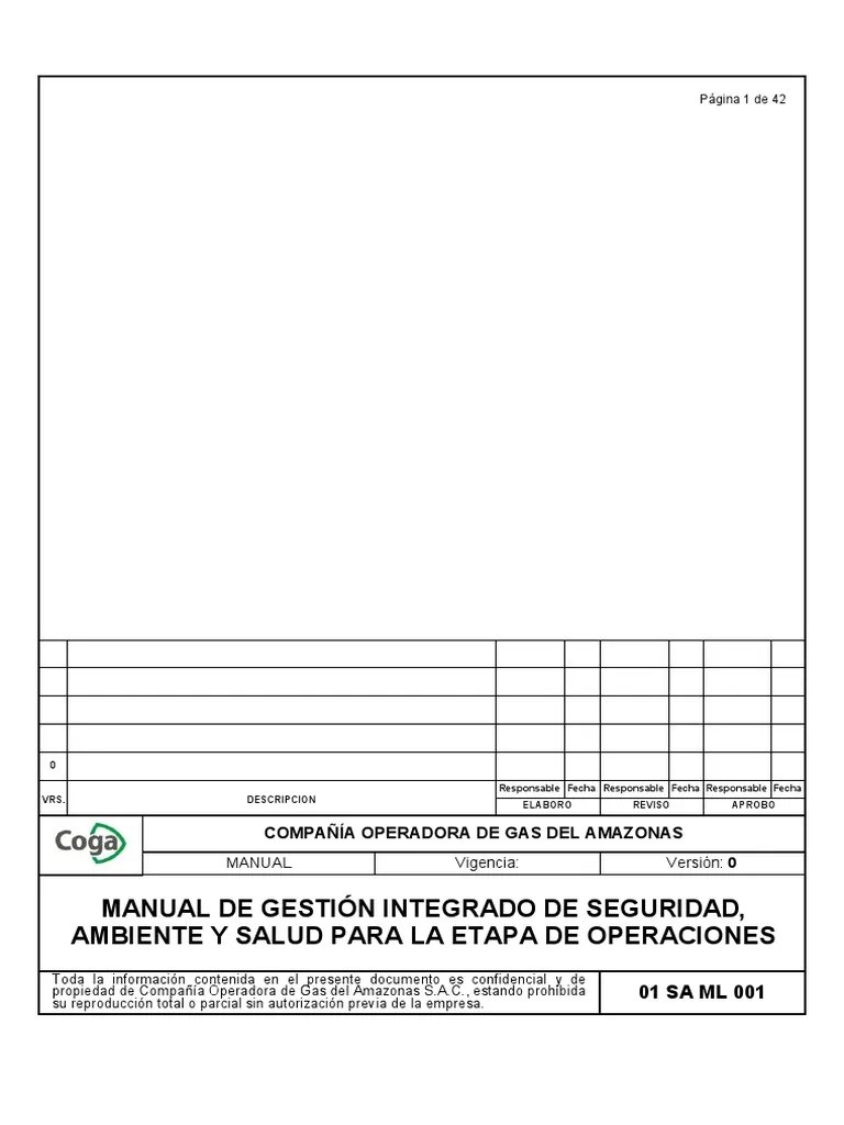 ManualDeGestionIntegrada en OperacionesAmbiente Seguridad y Salud Evaluación de impacto