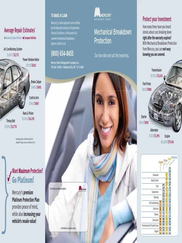 Extended Warranty Brochure Mercury | PDF | Transmission (Mechanics