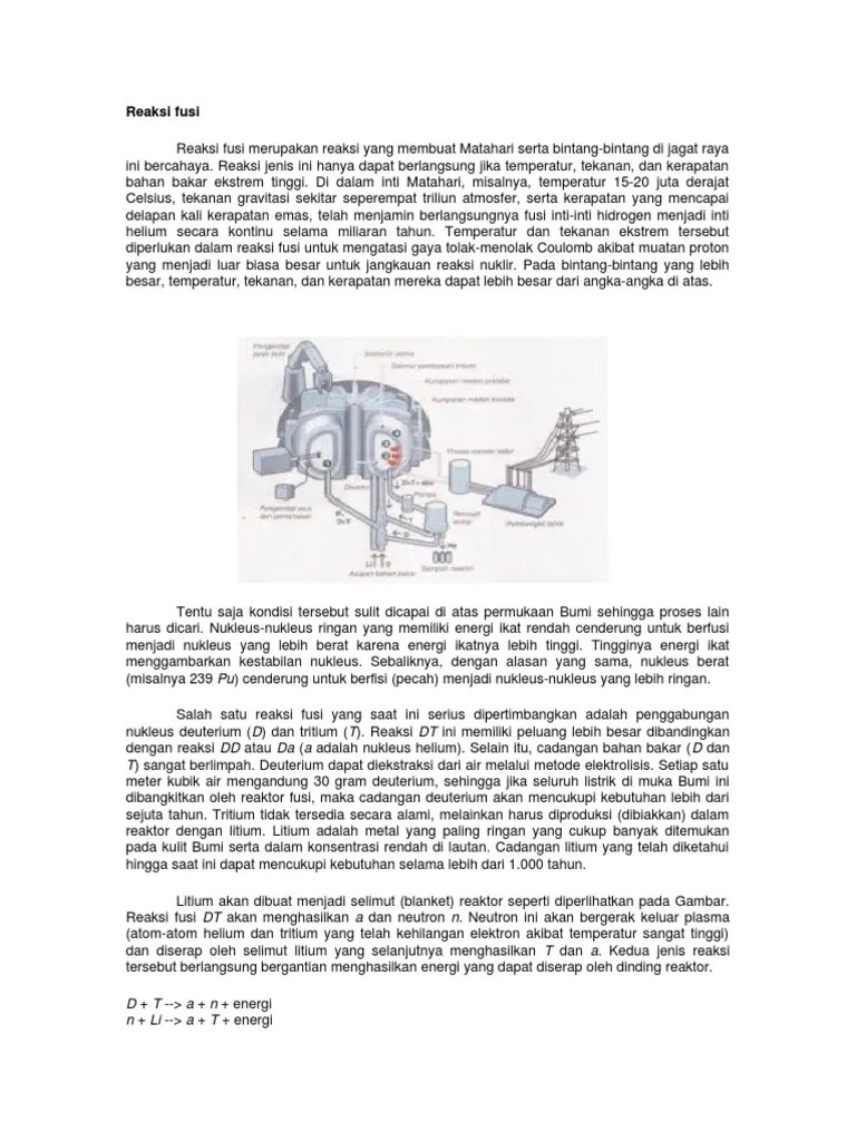 Reaksi Fisi Dan Fusi