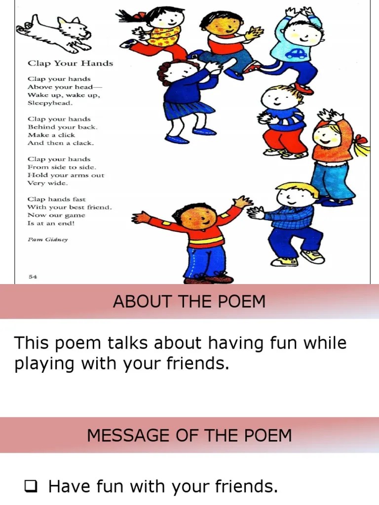 POEM 2 Clap Your Hands (KSSR Yr 4) PDF
