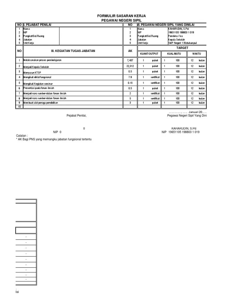 Form Aplikasi Skp Guru Baru 2014